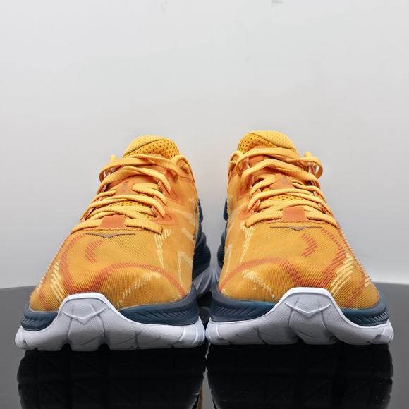 Techcore Hoka Mach Supersonic Men’s 8D Yellow Orange Running Shoes - Picture 6 of 13